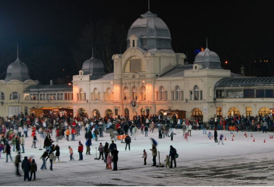 City Park Ice Rink in Budapest