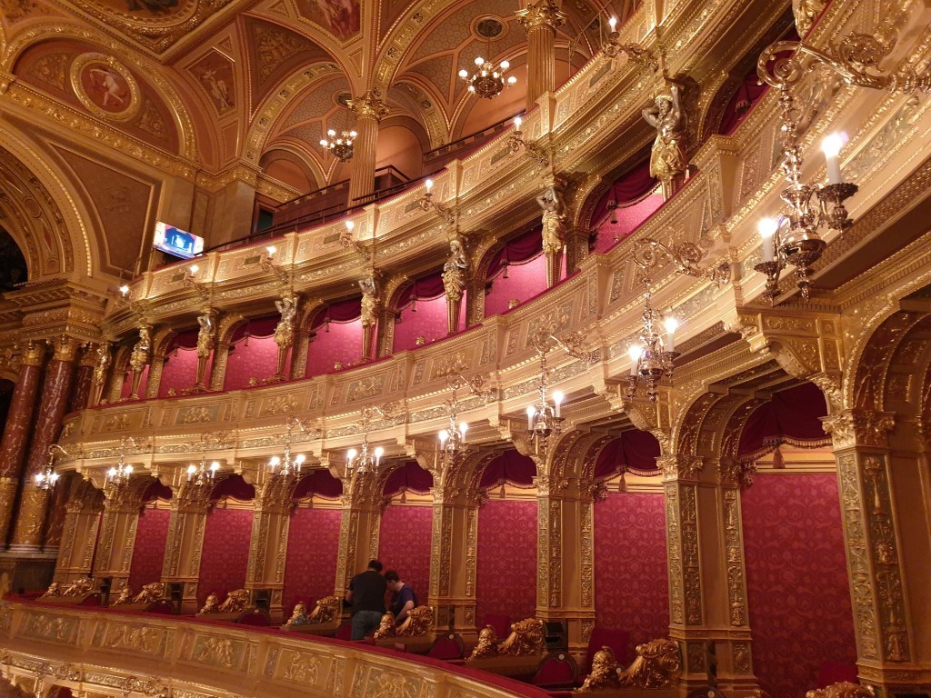 Auditorium of the Opera House in Budapest