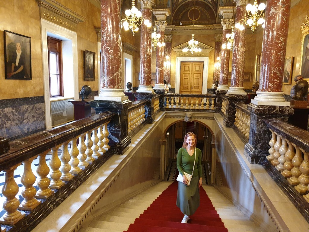 The Royal Staircase of the Opera House in Budapest