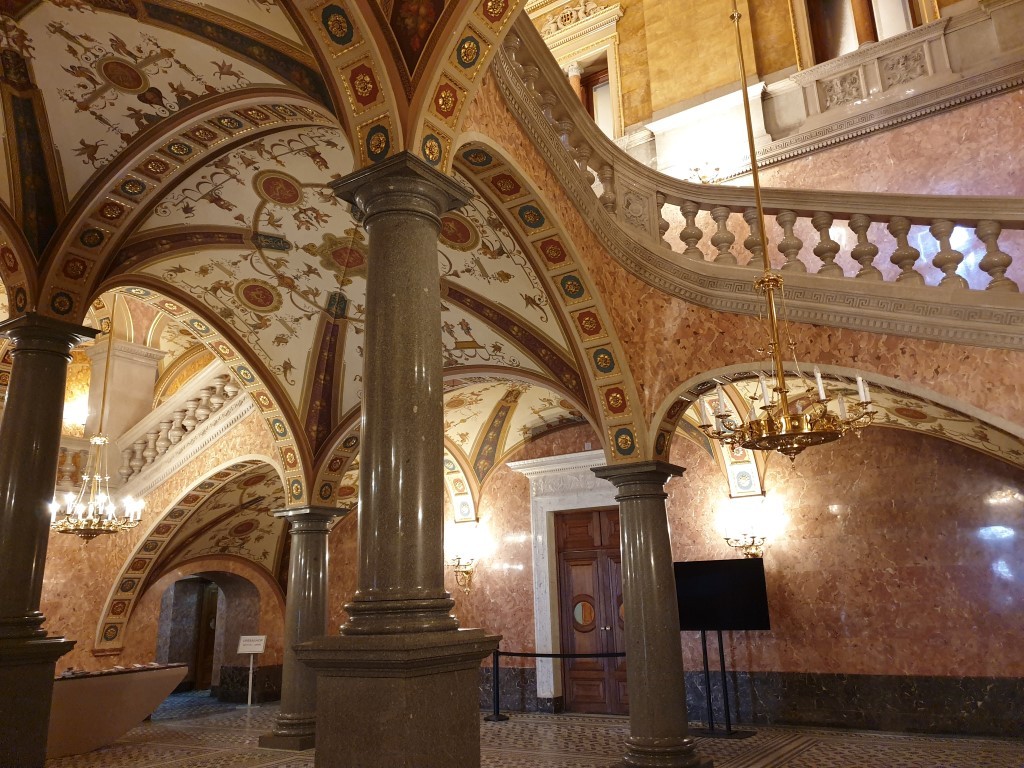 The Foyer of the Opera House in Budapest