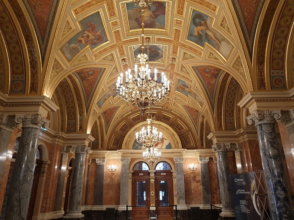Foyer of the Opera House in Budapest